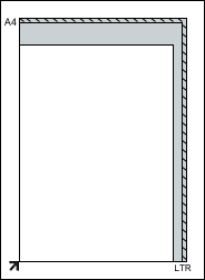 Abbildung: Ausrichten eines Objekts an der durch einen Pfeil gekennzeichneten Ecke der Auflagefläche